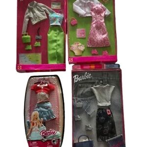 Barbie denim collection. Set of 4 outfits brand new in box.